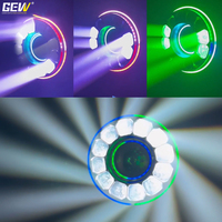 Projecteur de scène LED mobile Bee Eye 12x60W RGBW 4-en-1 et 200W LED Beam DMX CTO Zoom avec anneau halo