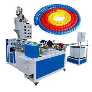 PP PE spiral tube making machine cable protector hose hydraulic spiral strip sheath hose extruding line