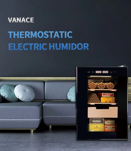 Vanace Electric Cigar Humidor Spanish Cedar Lined Drawers Cigar Humidor Cabinet With <b>Digital</b> <b>Hygrometer</b> - Product Image 5
