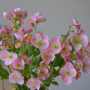 Nueva Llegada IJ048, Arreglo Floral Artificial de 15 Cabezas de Rosas de Seda para Decoración de Mesa del Hogar - Product Image 2