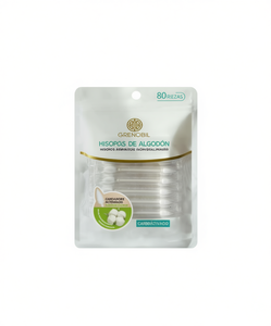 Bastoncini di cotone Grenobil 80 pezzi al carbone attivo per la cura personale - Product Image 1