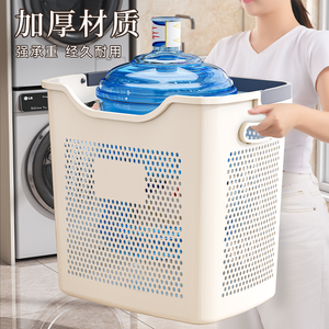 Cesto de ropa sucia de gran capacidad con 2 compartimentos para baño, dormitorio o vestidor - Product Image 3