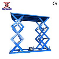 Table élévatrice à ciseaux fixe pour entrepôt industriel, plateforme de chargement hydraulique électrique, structure en acier