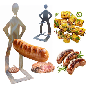 Hotdoghouder, BBQ roestvrijstalen worsthouder, buiten grappige figuur voor barbecue worsthouder BBQ grill tool - Product Image 1