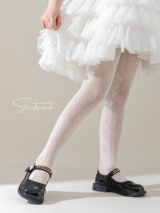 Yunshan Summer Thin Mesh leggings Clase a Medias de Lolita para niños Medias para niñas Medias de princesa - Product Image 1
