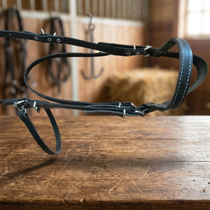 Nuevos Productos Ecuestres de Lujo, Juego de Cabestros Negros para Caballo, Hechos a Medida con Cuero de Búfalo de Alta Calidad, Modelo Uraz Otantic A1 - Product Image 3