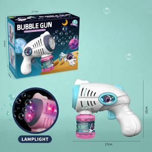 Samtoycn <span class=keywords><strong>Jeux</strong></span> électriques d'été en plein air, éclairage automatique, pistolet à bulles spatiales pour enfants, fête - Product Image 6