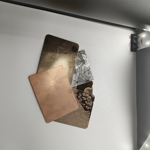 0,4 0,5 Dicke 304 430 Edelstahl rolle Metall 3D-Wandpaneel Waben-Edelstahl muster Geprägtes Blech für Hotels - Product Image 4