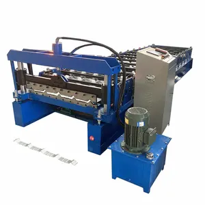 Automatisering Enkellaags Zinplaat Kleur Stalen Corrugate Dakpannen Maken Machines Metalen Dak Rolvormmachine Dak
