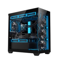 AntarcChill Custom High Quality Glass Mid Tower Micro ATX Case Computer Gaming PC Case Desktop Computer Cases PC Cabinet Casing