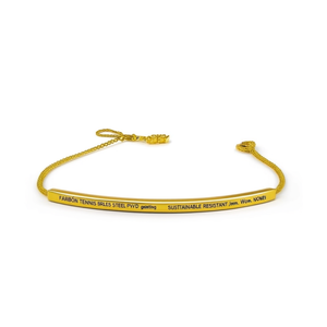 Pulsera de Tenis de Moda, Acero Inoxidable 316L, Chapado en Oro PVD, Joyería Sostenible y Resistente para Mujer - Product Image 2