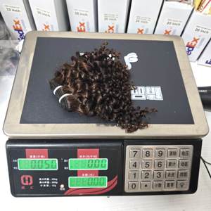 Promoción: Paquetes de Cabello Rizado Profundo de $5.1, 50 gramos, 11A, 8 pulgadas, 100% Cabello Humano, Tejido Brasileño Remy Negro/Marrón Mixto, Venta al por Mayor Directa de Fábrica - Product Image 6