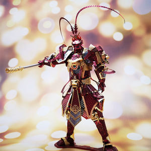 Guerrieri Modelli 3D Metallo Nano di Puzzle Il Re Scimmia Modello Fai da Te 3D Taglio Laser Modelli di Giocattoli di Puzzle per Adulti - Product Image 3