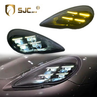 Pièces automobiles SJC, feux avant à double couleur jaune et blanc DRL pour Porsche Panamera 970.1 2010-2013, mise à niveau vers le nouveau style 2025