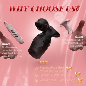 Anillo Vibrador BANSEY con Estimulación de Clítoris y Punto G, Funda para Pene con Lengua Vibrante y Estimulación del Nódulo Clitoriano para Parejas - Product Image 3