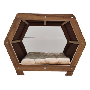 Kontrplak köpek evi fabrika toptan kedi ve köpek evleri kapalı çıkarılabilir mat pet ev ve yatak - Product Image 1