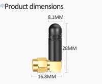Canard en caoutchouc ISM 902-928MHz GSM 915 Mhz 868 MHz 433 Mhz Antenne LoRa avec connecteur SMA