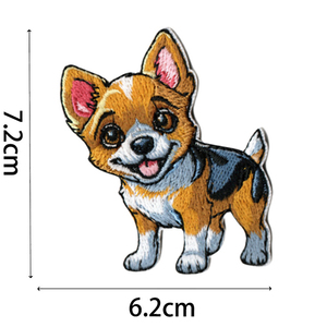 Patchs brodés thermocollants mignons de chiens de dessin animé : Chihuahua, Beagle et autres animaux - Product Image 3