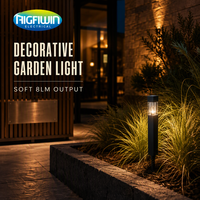 Lampadaire solaire carré SMD LED 8LM blanc chaud 3000K 1.2V 600mAh batterie Ni-MH 46x46mm panneau lampe de jardin extérieure