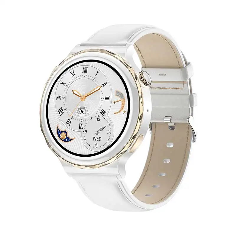 Women HK43 1.32inch BT Call Smart Watch for Lady Health Monitor NFC Sport Reloj Smartwatch