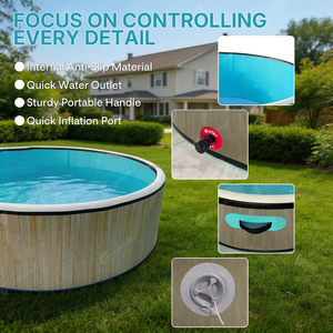 Piscine gonflable haute stabilité Drop Stitch, piscine hors sol portable, <span class=keywords><strong>spa</strong></span> de jardin pour le plaisir en plein air - Product Image 4