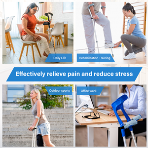 Almohadillas Suaves y Esponjosas para Muletas, Duraderas, Lavables, Absorben la Humedad, Alivian el Estrés/Carga, Capacidad de Carga de 400 lb, Color Personalizable - Product Image 6