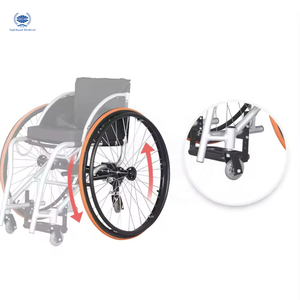 Silla de ruedas deportiva recreativa personalizada ligera de aluminio manual al aire libre baloncesto baile deportes silla de ruedas - Product Image 4