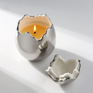 Luxurious Metallic <strong>Egg</strong> Shape Soy Wax Aromatherapy <strong>Candle</strong> Festive Gift Scented <strong>Candles</strong> - Product Image 3