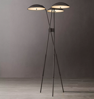 Luminaire de sol en laiton pour chambre d'hôtel, villa de luxe 5 étoiles avec fonction de télécommande LED à intensité variable