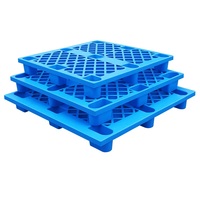 Palette de sol anti-humidité à 4 pieds de support, tapis en plastique antidérapant pour le stockage au sol en entrepôt et la protection des marchandises