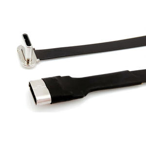 Câble de charge de données FPV plat <span class=keywords><strong>ultra</strong></span>-mince Super doux 90 degrés à <span class=keywords><strong>angle</strong></span> droit type-c vers USB un ruban FPC en cuivre pur mâle - Product Image 5