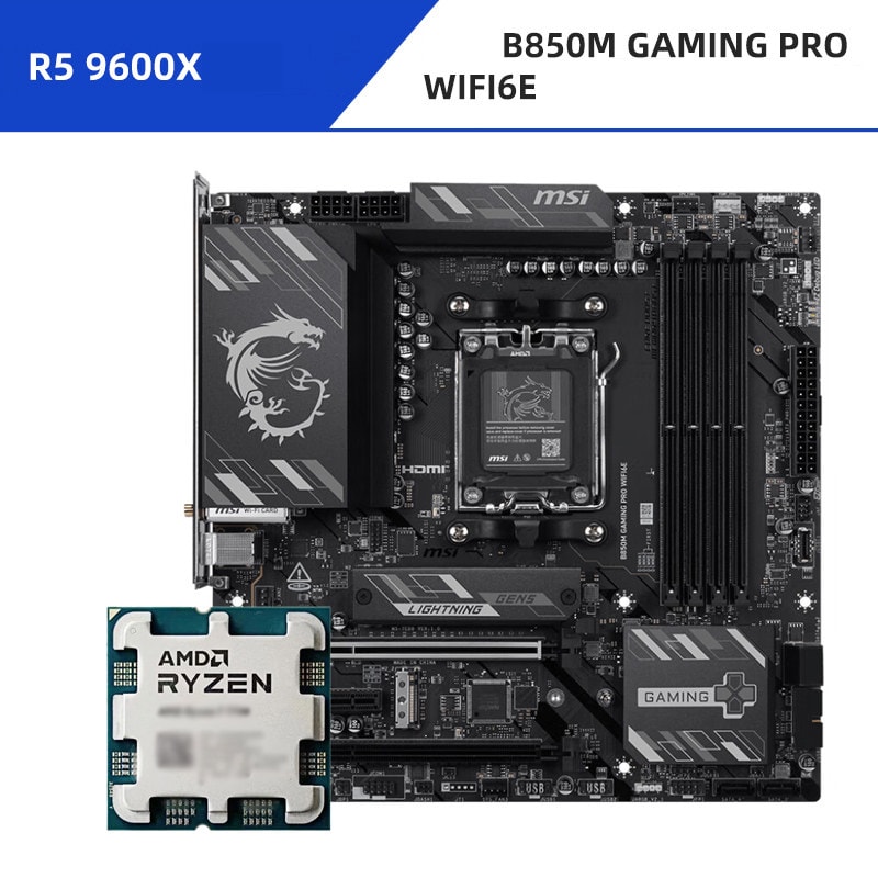 Ryzen 5 9600X + MSI B850M GAMING PRO WIFI6E D5