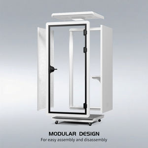 맞춤형 미니 전화박스 방음 부스 사무실 개인 통화실 이동식 독서실 조용한 회의실 - Product Image 5