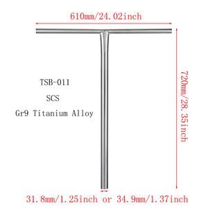 Huoli <span class=keywords><strong>Titanium</strong></span> Scooter Bars 610*720mm Pro Stunt Scoots Guidon <span class=keywords><strong>Freestyle</strong></span> Scooter Bars pour toutes les marques <span class=keywords><strong>de</strong></span> Scooter - Product Image 2