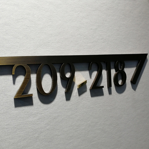 <span class=keywords><strong>El</strong></span> más nuevo diseño de Metal 3D número de habitación de <span class=keywords><strong>Hotel</strong></span> números de puerta signo de número de la casa - Product Image 4