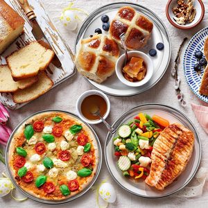 Vassoio per Pizza in acciaio inossidabile per <span class=keywords><strong>forno</strong></span> rotondo piastra da <span class=keywords><strong>forno</strong></span> in metallo torta biscotti per Pizza tortiera - Product Image 5