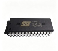 Chip de Almacenamiento de Programa EPROM DIP32 ST Micro 64K, Borrable con Rayos UV, Vintage 27C5512-70-30-PG