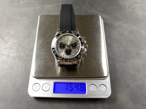 Reloj Mecánico Impermeable de Súper Calidad, 40 mm, Fábrica QF, 126-519, Acero 904L, Movimiento 4131, 155 g, Cronógrafo, Esfera Negra Panda - Product Image 2