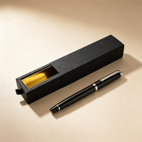 Boîte à stylos personnalisée avec logo, emballage en papier, boîte à tiroir, finition mate, boîte cadeau de luxe pour stylos, pour marque DTC, marque de démarrage
