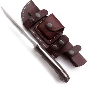 Couteau de survie en acier inoxydable avec manche en bois personnalisé en gros, adapté au camping et à la chasse en plein air - Product Image 3