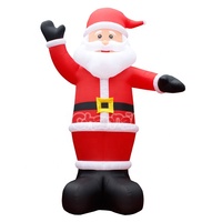 Père Noël gonflable géant de 8 pieds pour décoration extérieure de Noël, Père Noël gonflable pour cour, pelouse, jardin, fête de fin d'année