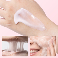 Nettoyant visage exfoliant à l'acide aminé et au riz rouge 150g, nettoyage en profondeur doux des pores, céramide, panthénol, nettoyant quotidien à l'acide aminé