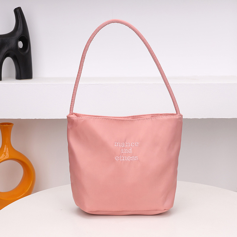 Sac simple rose [Deux modèles avec lettrage aléatoire]