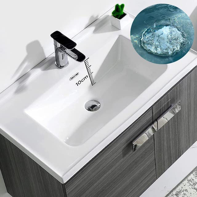 Set Scarico Lavabo Con Troppopieno - Valvola Pop-Up Nero - Universale Per Lavandini - Foto 4