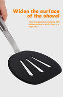Ustensiles de cuisine en silicone multifonctionnels pour barbecue, spatules pour crêpes et friture de poisson