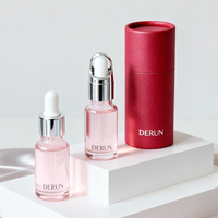 Flacons compte-gouttes en verre bleu personnalisés en gros de 5 ml, 10 ml, 15 ml, 20 ml, 30 ml, 50 ml, 100 ml pour l'emballage d'huiles essentielles, de sérums et de produits de soin de la peau