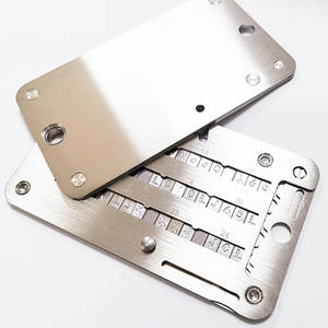 24 palabras mnemotécnicas con caracteres estampados, mnemotécnicas de acero inoxidable que <span class=keywords><strong>nunca</strong></span> desaparecen sin dañar las manos, buena calidad - Product Image 1