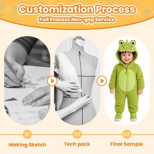 Baby-Dinosaurier-Kostüm Kleinkind Kapuzen-Strampler Plüsch Grüner Dino-Einteiler Niedliches Weiches Fleece-Outfit Karnevals-Verkleidung Partykleidung - Product Image 2