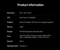 Nouvel ordinateur de bureau Lenovo ERAZER Mini PC D70 D80 Intel Core Windows 11, fourni directement par l'usine, pour les entreprises et les bureaux