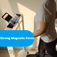 Hochwertiger, eleganter Handyhalter aus Aluminiumlegierung für Fitness-Zubehör mit starkem Doppelmagnet für das Fitnessstudio